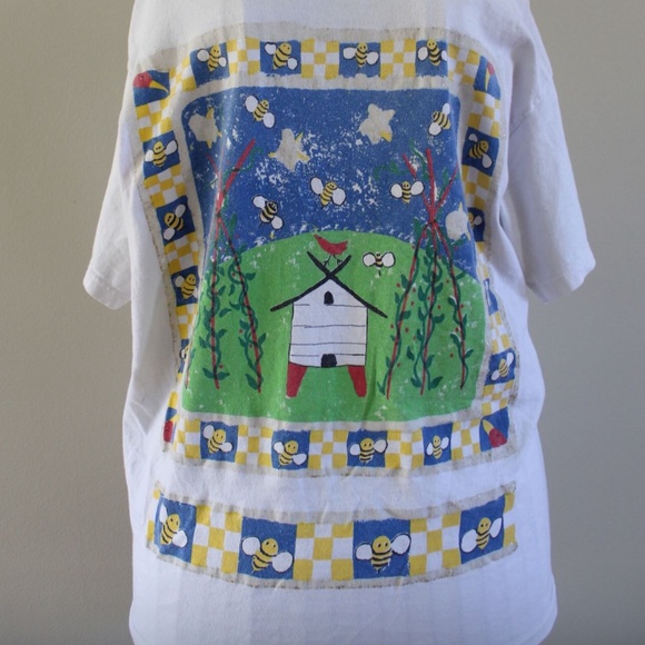 Vintage Vicki Melhart shirt with bees - Picture 2 of 2